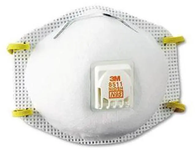 Alt view image 7 of 20 - 3M Paint Sanding Valved Respirator 8511PB1A