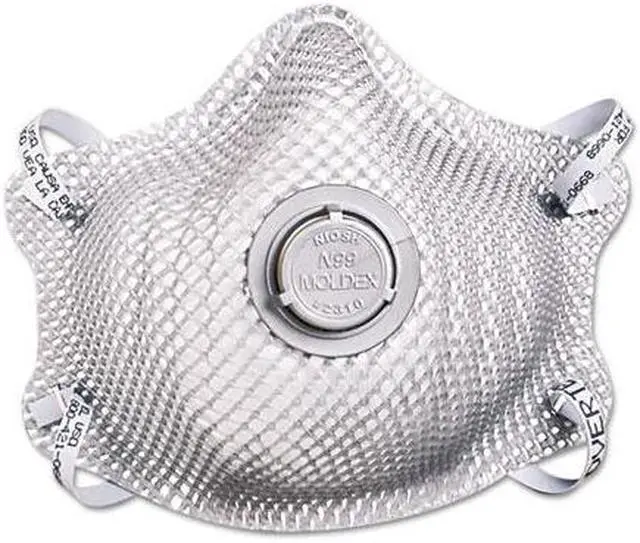 Alt view image 3 of 10 - Moldex N99 Premium Particulate Respirator Half-Face Mask Medium/Large 10/Box