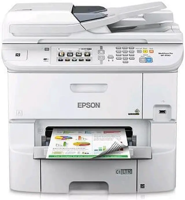 Alt view image 3 of 7 - Epson WorkForce Pro WF-6590 (C11CD49201) Up to 34 ppm 4800 x 1200 dpi USB/Ethernet/NFC Color Multifunction Inkjet Printer