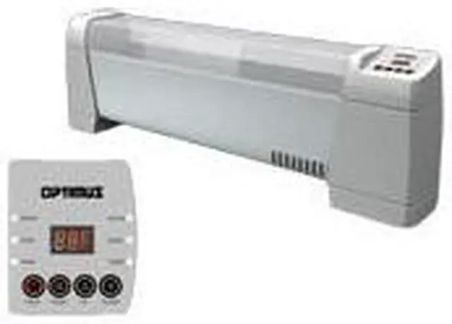 Alt view image 4 of 18 - OPTIMUS H-3603 Optimus h-3603 30" baseboard heater with thermostat
