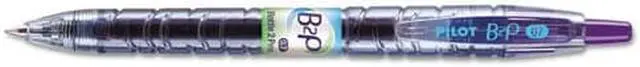 Alt view image 2 of 7 - Pilot B2P Gel Rolling Ball, Retractable, Purple Ink, 0.7 mm Fine