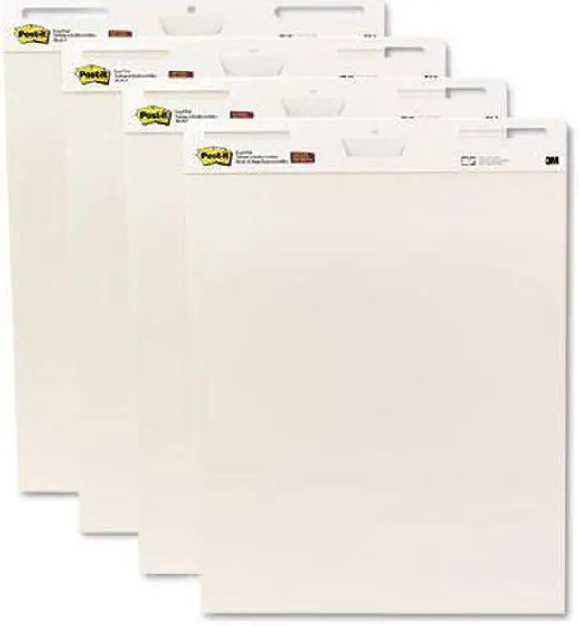 Alt view image 6 of 20 - Post-it®   Self-Stick Easel Pad, 25 x 30, White, 30 Sheets/Pad, 4 Pads/Pack