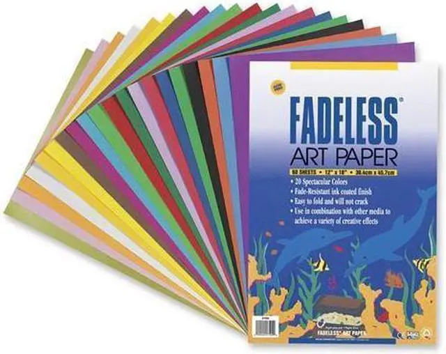 Alt view image 4 of 7 - Pacon Fadeless Sheets 12"x18" 60 Sh/PK 20 Assorted Colors 57504