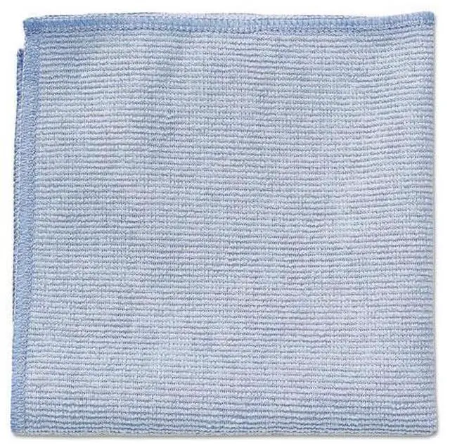Alt view image 3 of 20 - Rubbermaid Commercial Microfiber Cleaning Cloths 12 x 12 Blue 24/Pack 1820579