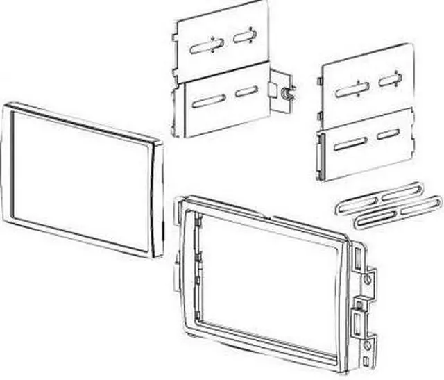 Alt view image 2 of 11 - American International GMK318 2006-2014 General Motors And Select Imports Double Din Dash Kit