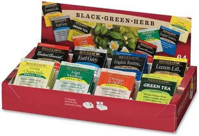 Alt view image 3 of 16 - Bigelow Tea Company Tea Tray Pack, 8 Assorted Teas, 64/BX