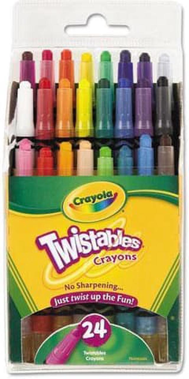  Crayola Mini Twistables Crayons, Pack of 24 : Toys & Games