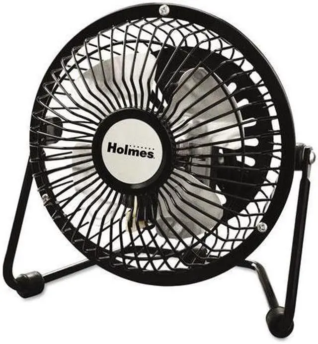 Alt view image 4 of 5 - Mini High Velocity Personal Fan, One Speed, Black