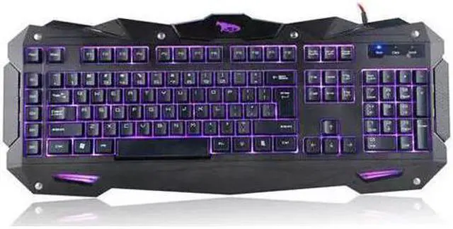 Alt view image 3 of 20 - IMICRO IM-KBCOBV8 iMicro Cobra IM-KBCOBV8 110-Key Wired USB LED Backlit Gaming Keyboard (Black)