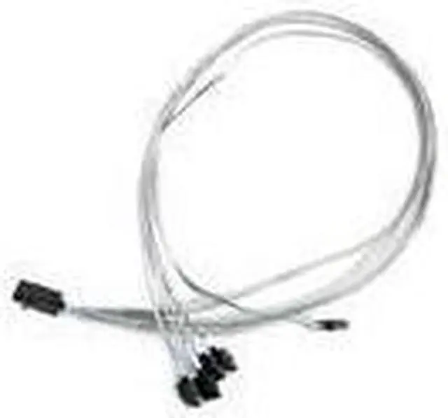 Main image of Supermicro CBL-SAST-0591 75cm Cross-over Mini SAS HD to 4x SATA Cable w/ SB