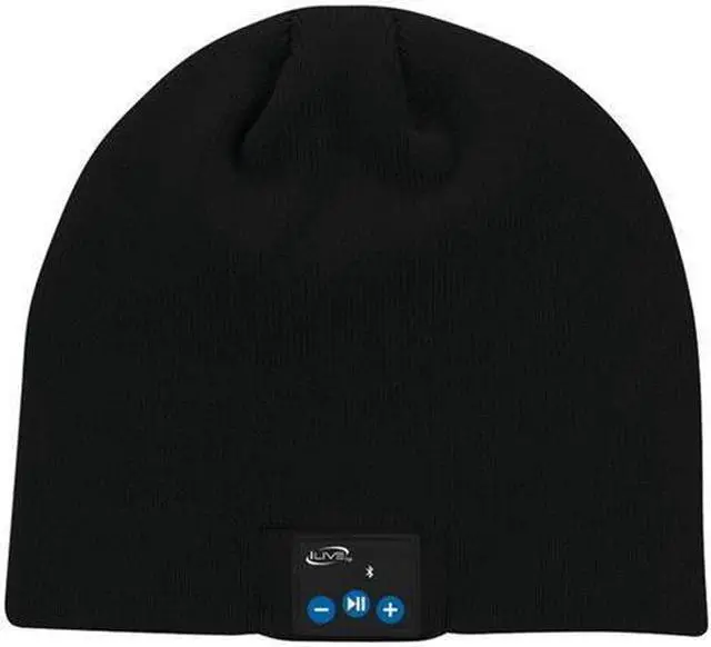 Alt view image 5 of 11 - iLive iAKB45B Bluetooth(R) Wireless Knit Stocking Beanie with Microphone (Black)