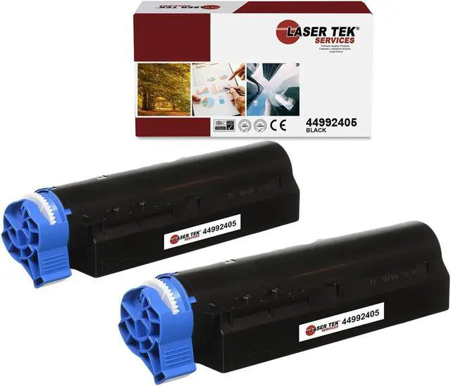Main image of Laser Tek Services® Compatible Replacement 2 Pack 44992405 Cartridges for the B401, B401D, B401DN, MB441, MB451Q,MB451