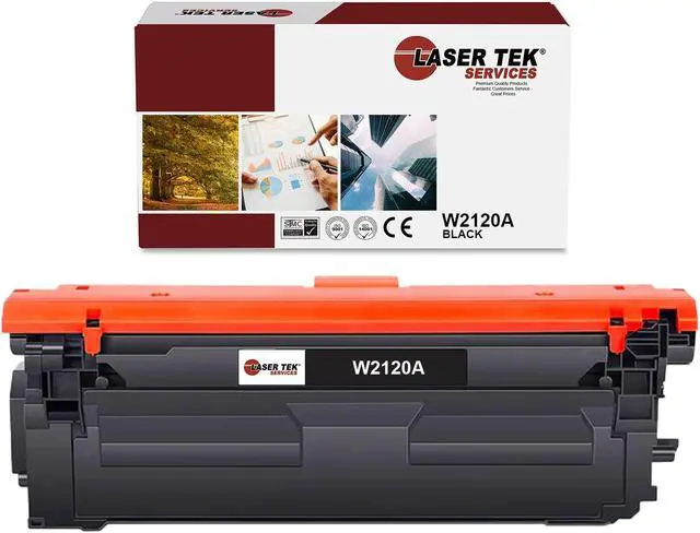 Main image of Laser Tek Services Compatible Toner Cartridge Replacement for 212A W2120A Works with HP Color LaserJet Enterprise Flow MFP M578c, M578z M554dn Printers (Black, 1 Pack) - 5,500 Pages