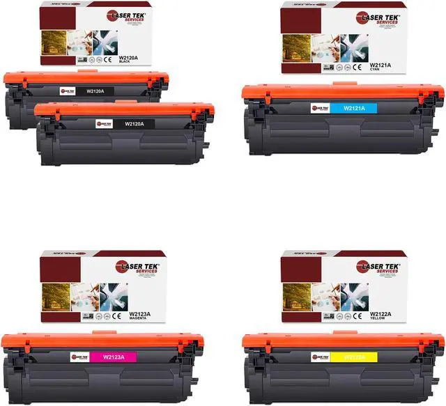 Main image of Laser Tek Services Compatible Toner Cartridge Replacement for 212A Works with HP Color LaserJet Enterprise Flow MFP M578c, M578z Printers (Black, Cyan, Magenta, Yellow, 5 Pack)