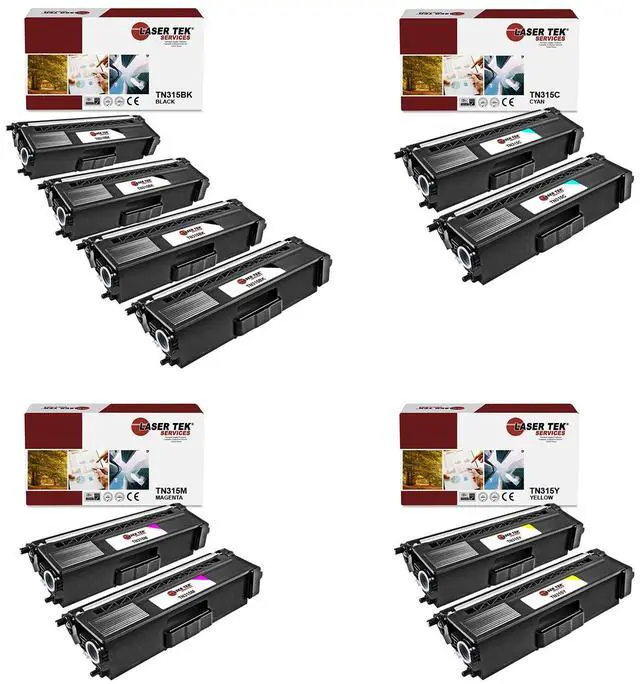 Main image of Laser Tek Services Compatible Toner Cartridge Replacement for Brother TN-315 TN315BK TN315C TN315M TN315Y Works with Brother HL4150cdn, MFC9460cdn Printers (Black, Cyan, Magenta, Yellow, 10 Pack)