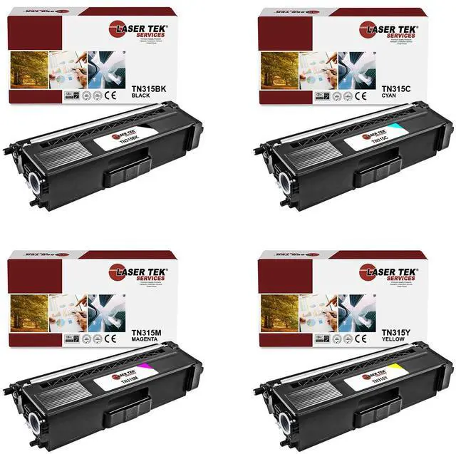 Main image of Laser Tek Services Compatible Toner Cartridge Replacement for Brother TN-315 TN315BK TN315C TN315M TN315Y Works with Brother HL4150cdn, MFC9460cdn Printers (Black, Cyan, Magenta, Yellow, 4 Pack)