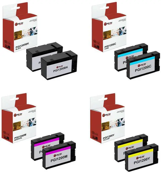 Main image of 8Pk LTS PGI-1200 BCMY HY Compatible for Canon Maxify MB2020 MB2050 Ink Cartridge