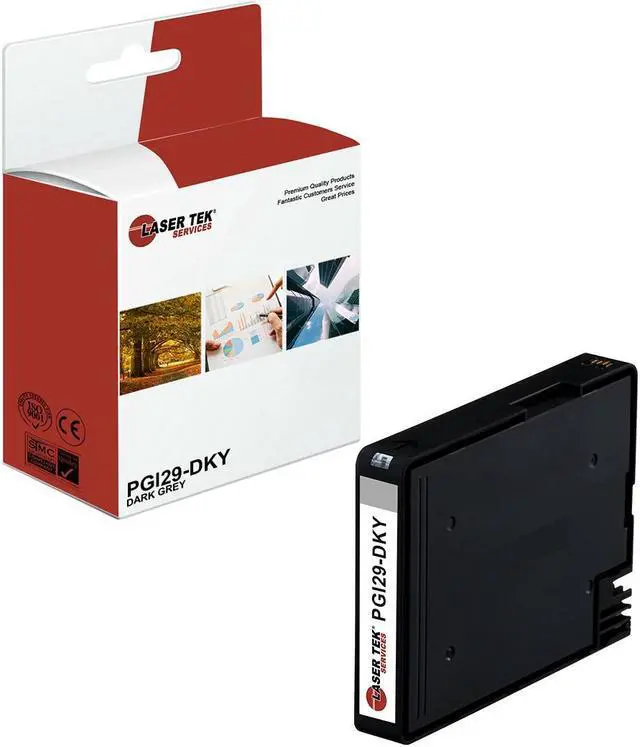 Main image of Laser Tek Services Compatible High Yield Ink Cartridge Replacement for Canon PGI-29 PGI29-DKY Works with Canon Lucia PGI-29, Pixma PRO-1 PRO1 Printers (Dark Grey, 1 Pack) - 2,370 Pages