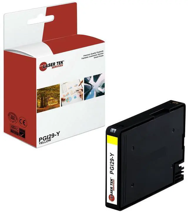 Main image of Laser Tek Services Compatible High Yield Ink Cartridge Replacement for Canon PGI-29 PGI29-Y Works with Canon Lucia PGI-29, Pixma PRO-1 PRO1 Printers (Yellow, 1 Pack) - 2,370 Pages