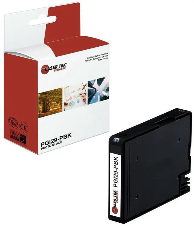 Main image of Laser Tek Services Compatible High Yield Ink Cartridge Replacement for Canon PGI-29 PGI29-PBK Works with Canon Lucia PGI-29, Pixma PRO-1 PRO1 Printers (Photo Black, 1 Pack) - 2,370 Pages