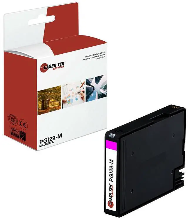 Main image of Laser Tek Services Compatible High Yield Ink Cartridge Replacement for Canon PGI-29 PGI29-M Works with Canon Lucia PGI-29, Pixma PRO-1 PRO1 Printers (Magenta, 1 Pack) - 2,370 Pages