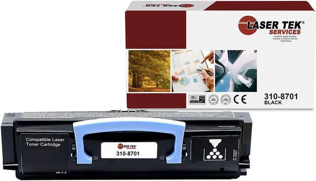 Main image of Laser Tek Services® 1 pack Dell 1720 (310-8707) Black Compatible Replacement Toner Cartridge