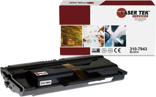 Main image of Laser Tek Services® 1 pack Dell 1815 (310-7945) Black Compatible Replacement Toner Cartridge