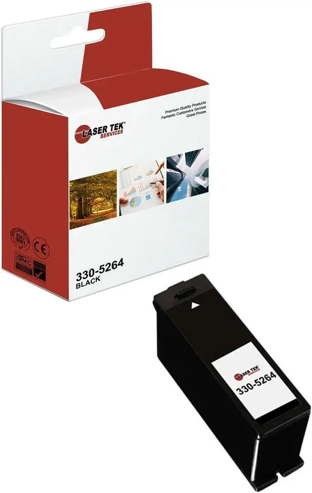 Main image of Laser Tek Services Compatible High Yield Ink Cartridge Replacement for Dell Series 21 22 23 24 330-5264 Works with Dell P713w V715w Printers (Black, 1 Pack)