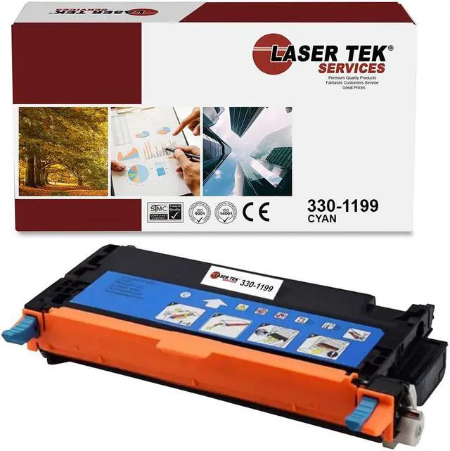 Main image of Laser Tek Services Compatible Toner Cartridge Replacement for Dell 3130 330-1199 Works with Dell 3130 3130CN 3130CND Printers (Cyan, 1 Pack) - 9,000 Pages