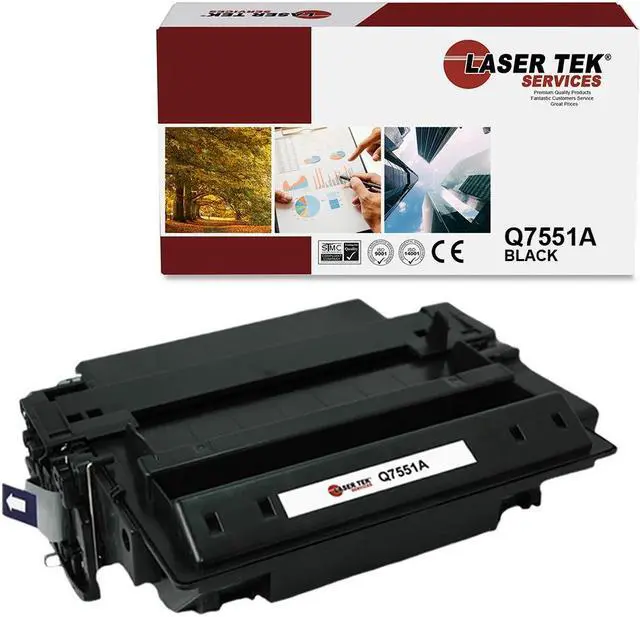 Main image of Laser Tek Services ® HP Q7551A (51A) Black Replacement Toner Cartridge for the HP LaserJet P3005, M3027 MFP, M3035xs MFP