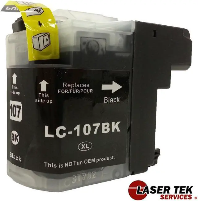 Alt view image 2 of 11 - Brother LC107 and LC105 5-Set Compatible Super High Yield Ink Cartridges (2BK, 1C, 1M, 1Y) MFC-J4310DW MFC-J4410DW