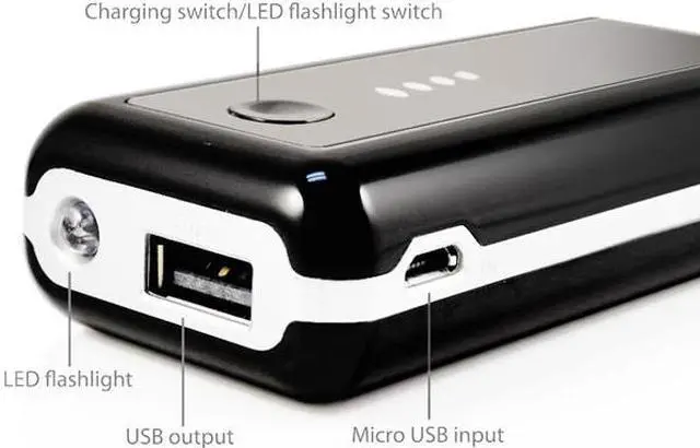 Alt view image 3 of 4 - Anker® Astro 5600mAh Backup External Battery Pack Charger with built-in Flashlight for Apple: iPhone 4S 4 3GS 3G, iPad, iPad 2, iPod; Most Android Phones: Motorola, Samsung, HTC, etc. - OEM