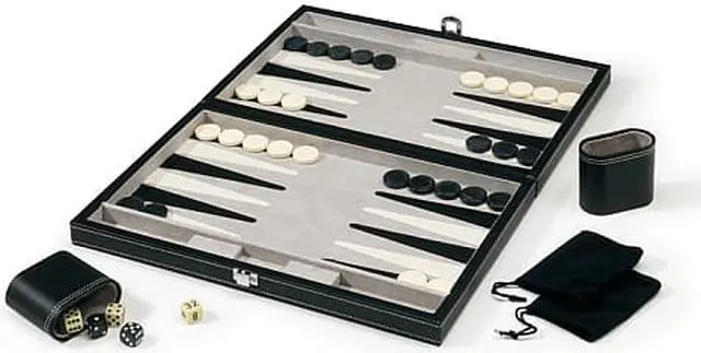 Main image of GLD Mainstreet Classics 55-0619 Classic 15 in. Backgammon Set