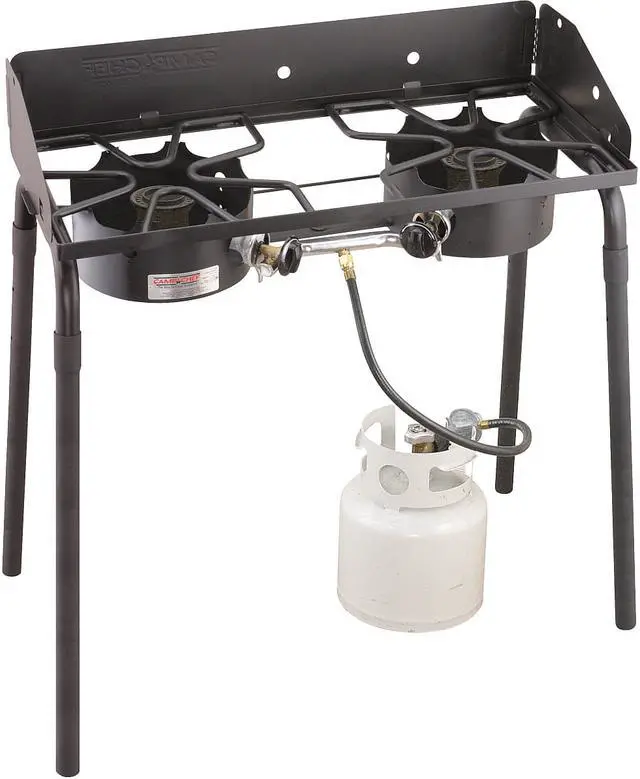 Alt view image 3 of 7 - Camp Chef Outdoorsman High/Low Combo 2 Burner Stove