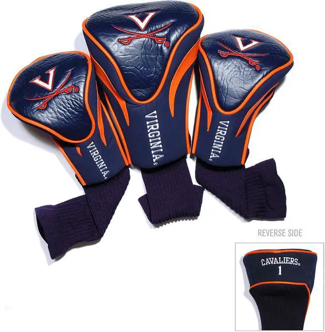 Main image of Team Golf 25494 University of Virginia 3 Pack Contour Fit Headcover