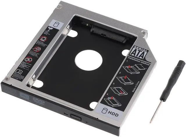 Alt view image 7 of 7 - Universal 12.7mm SATA 2nd HDD HD Hard Drive Caddy Adapter For Laptop CD / DVD-ROM Optical Bay, HP, DELL, Thinkpad, Sony, Toshiba, ASUS, Fujitsu, Acer etc.