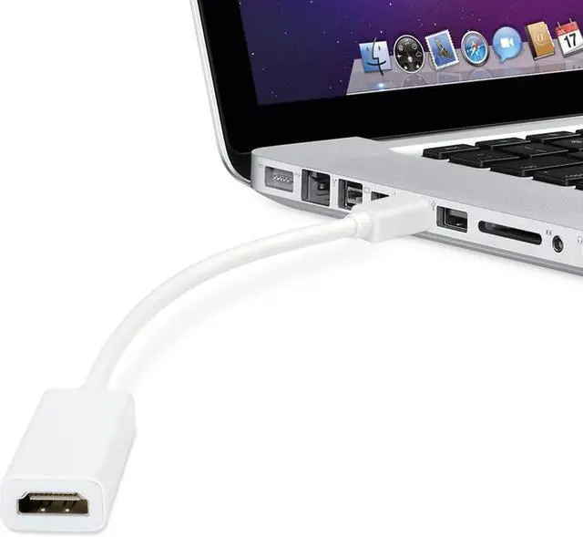 Alt view image 7 of 7 - Mini DisplayPort Thunderbolt To HDMI Adapter Cable For Apple Mac Macbook Air Pro iMac thinkpad x1
