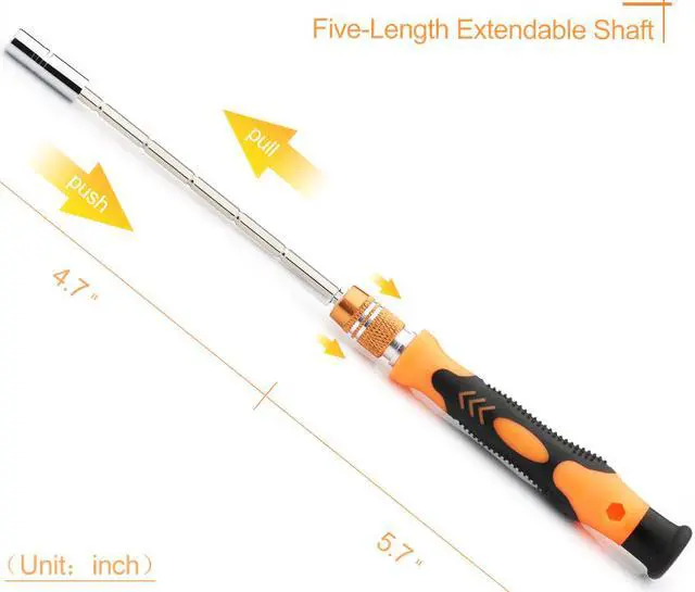 Alt view image 2 of 7 - Patazon 58-in-1 with 54 Bit Magnetic Driver Kit, Precision Screwdriver Set Cell Phone, Tablet, PC, MacBook, Electronics Repair Tool Kit