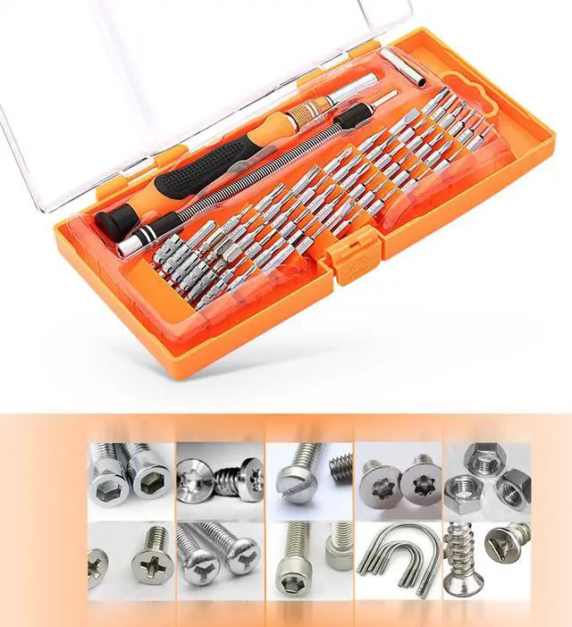 Alt view image 4 of 7 - Patazon 58-in-1 with 54 Bit Magnetic Driver Kit, Precision Screwdriver Set Cell Phone, Tablet, PC, MacBook, Electronics Repair Tool Kit