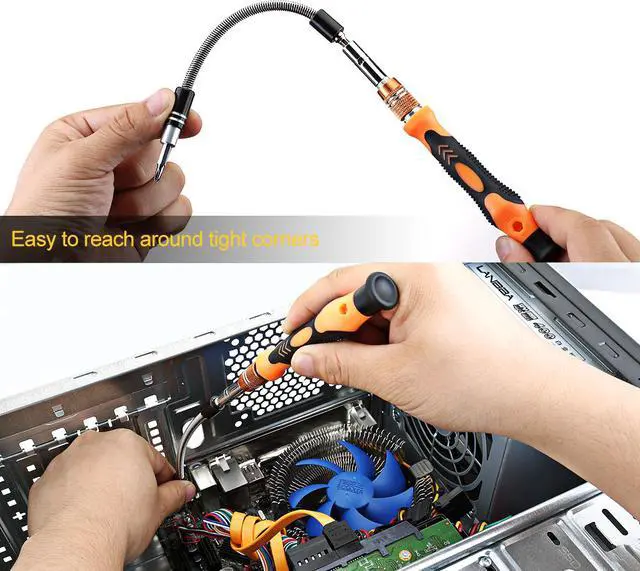 Alt view image 7 of 7 - Patazon 58-in-1 with 54 Bit Magnetic Driver Kit, Precision Screwdriver Set Cell Phone, Tablet, PC, MacBook, Electronics Repair Tool Kit