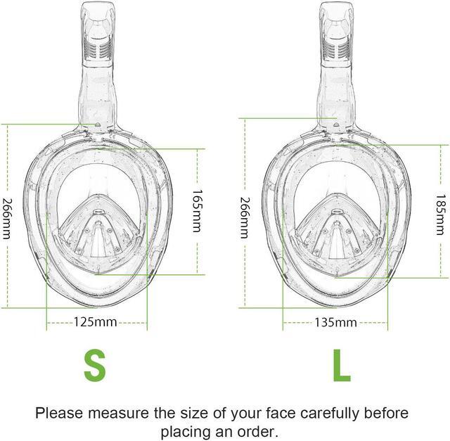 Alt view image 2 of 2 - Seaview 180° GoPro Compatible Snorkel Mask - Panoramic Full Face Design with Anti-Fog and Anti-Leak Technology