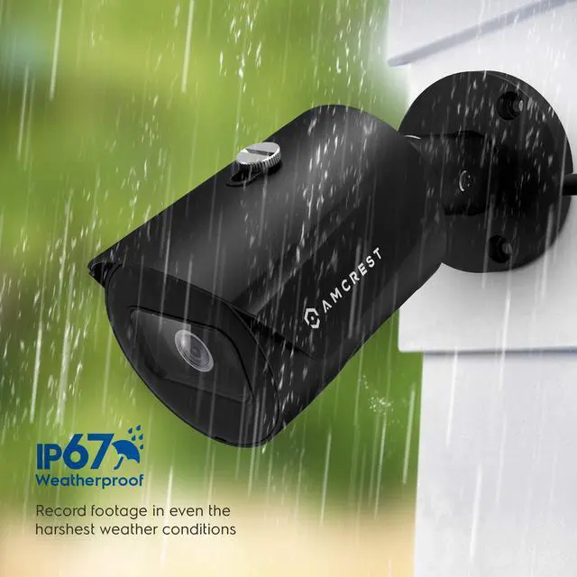 Alt view image 6 of 6 - Amcrest 2-Pack UltraHD 5MP Outdoor POE Camera 2592 x 1944p Bullet IP Security Camera, Outdoor IP67 Waterproof, 103° FOV, 2.8mm Lens, 98.4ft Night Vision, 5-Megapixel, IP5M-B1186EB-28MM (Black)