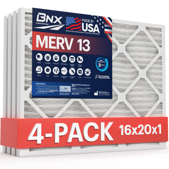 HDX 18x20x1 Pleated Air Filter 3-Pack – MERV 8, FPR 5, For Furnace & AC, 3-Month Life