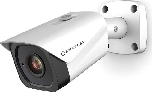 Main image of Amcrest UltraHD 4K (8MP) Outdoor Bullet POE IP Camera, 3840x2160, 98ft NightVision, 2.8mm Lens, IP67 Weatherproof, MicroSD Recording, White (IP8M-2496EW-V2) (Refurbished)