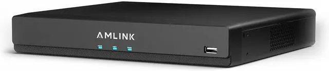 Main image of AMLINK 12MP 8CH AI NVR (8-Port PoE), Smart NVR, Human Detection & Vehicle Detection - Supports 8 x 12MP IP Cameras, Supports 1 x 20TB HDD (Not Included) ALN-4108E
