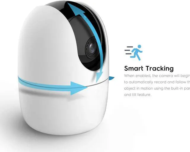 Alt view image 5 of 7 - Amcrest 1080P WiFi Camera Indoor, Nanny Cam, Dog Camera, Sound & Baby Monitor, Human & Pet Detection, Motion-Tracking, w/ 2-Way Audio, Phone App, Pan/Tilt Wireless IP Camera, Night Vision, Smart Home
