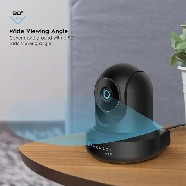 Alt view image 7 of 8 - Amcrest 1080p WiFi Camera Indoor, 2MP Pan/Tilt Home Security Camera, Auto-Tracking, Motion & Audio Detection, Privacy Mode, Enhanced Browser Compatibility, H.265, Two-Way Talk IP2M-841B-V3 (Black)