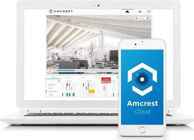 Alt view image 6 of 6 - Amcrest 4MP WiFi Wireless Outdoor Camera 2688 x 1520p Bullet Security IP Outdoor WiFi Camera, IP67 Waterproof, 118° Viewing Angle, MicroSD Recording, 98ft Night Vision, IP4M-1026W (White)