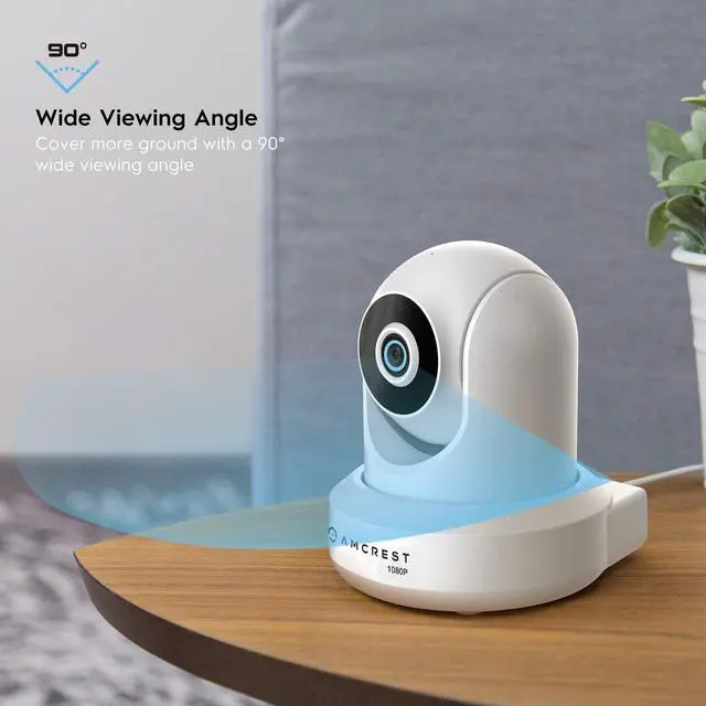 Alt view image 7 of 10 - Amcrest 2-Pack 1080p WiFi Camera Indoor, 2MP Pan/Tilt Home Security Camera, Auto-Tracking, Motion & Audio Detection, Enhanced Browser Compatibility, H.265, Two-Way Talk 2PACK-IP2M-841W-V3 (White)