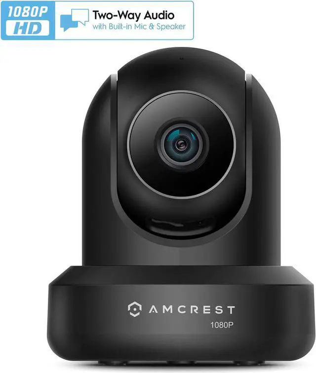 Main image of Amcrest 1080p WiFi Camera Indoor, 2MP Pan/Tilt Home Security Camera, Auto-Tracking, Motion & Audio Detection, Privacy Mode, Enhanced Browser Compatibility, H.265, Two-Way Talk IP2M-841B-V3 (Black)